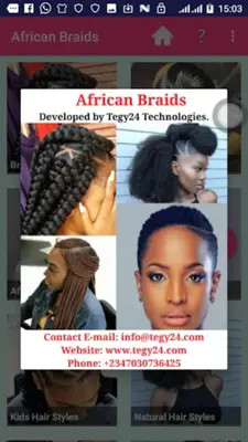 AFRICAN BRAIDS 2020 android App screenshot 1